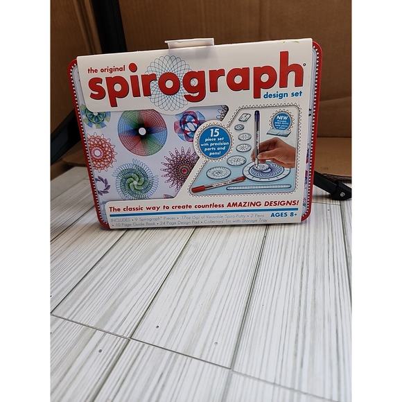 Spirograph Design Set Tin -- Classic Gear Design Kit in a Collectors Tin.NEW - Picture 1 of 5